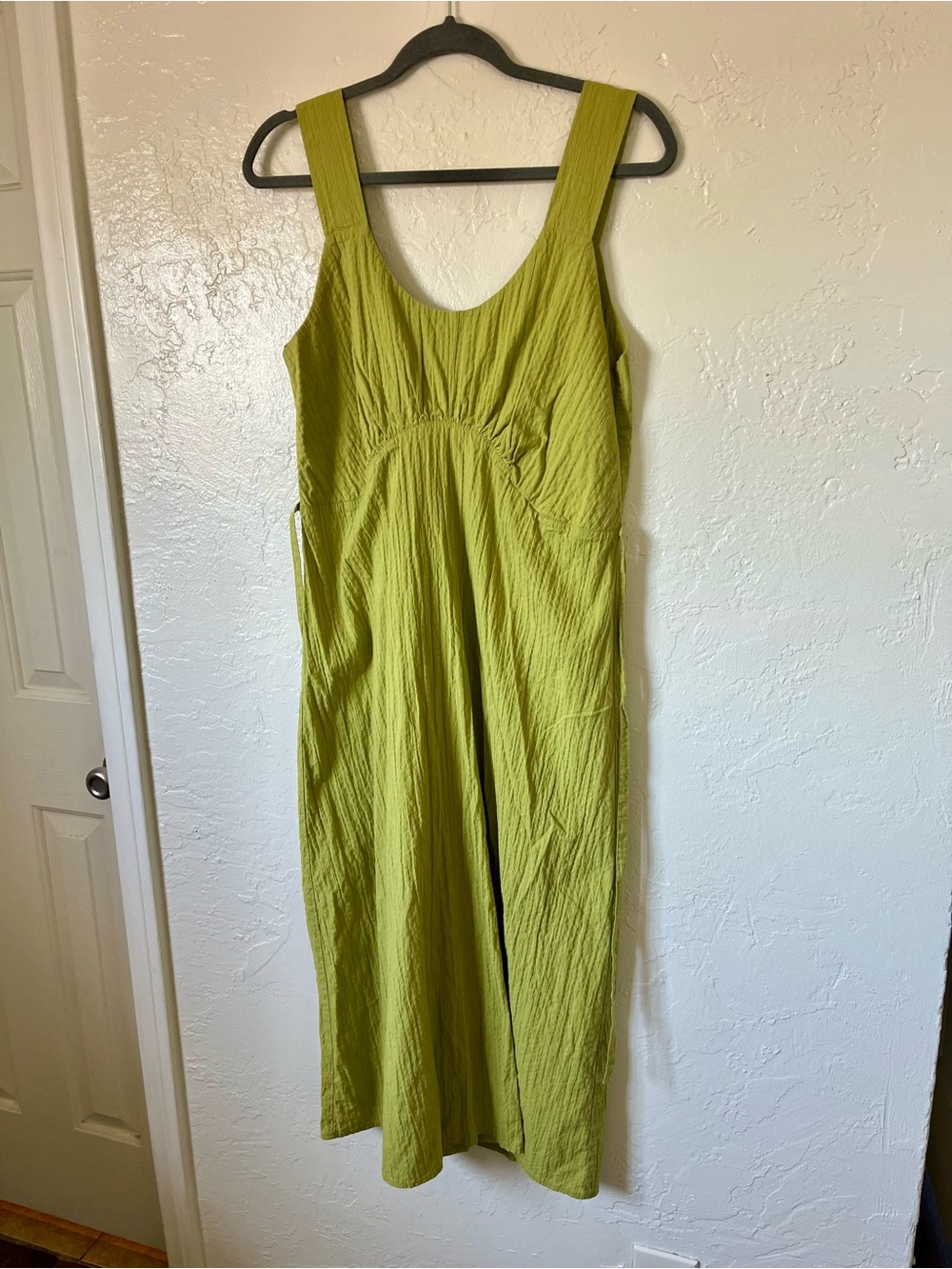 Ilana Kohn Sleeveless Green Summer Midi Dress EUC